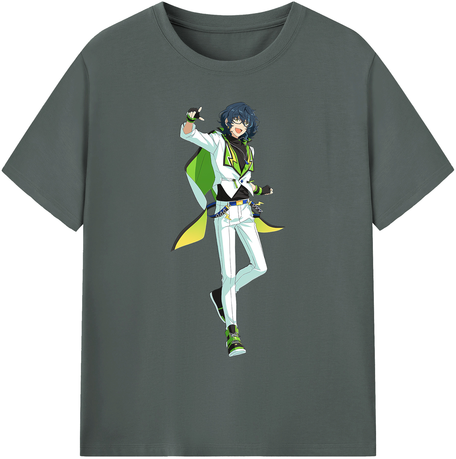 （画像用） あんさんぶるスターズ! Ensemble Stars 綿100％ メンズ半袖Tシャツ｜肌触りやわらか＆通気性